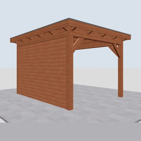 Douglas constructiepakket platdak 346x410 cm blank