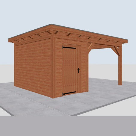 Douglas constructiepakket platdak 524x410 cm blank