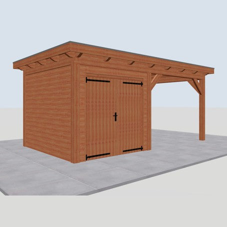 Douglas constructiepakket platdak 584x346 cm blank