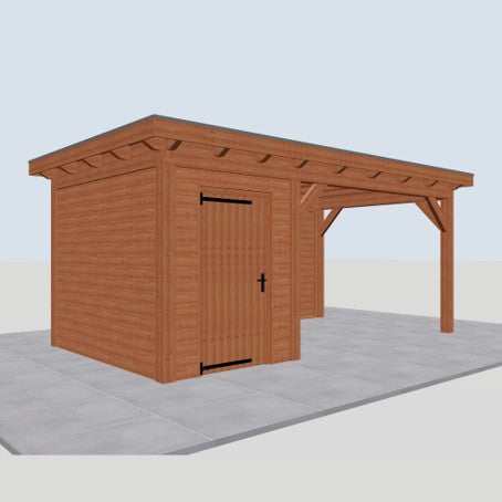 Douglas constructiepakket platdak 588x346 cm blank