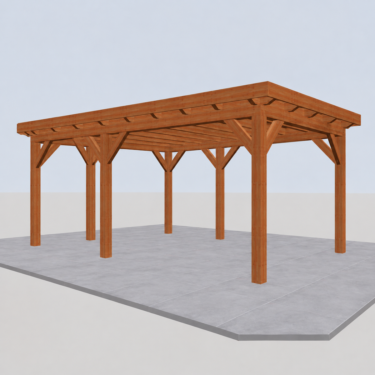 Douglas constructiepakket platdak 588x410 cm