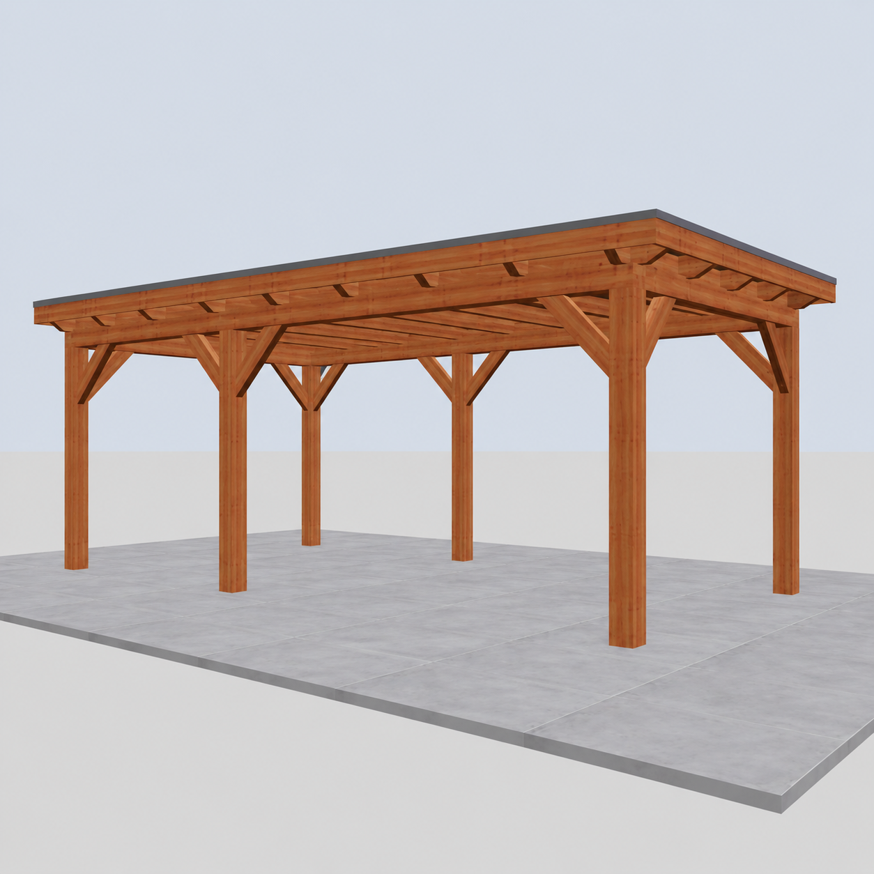 Douglas constructiepakket platdak 648x346 cm