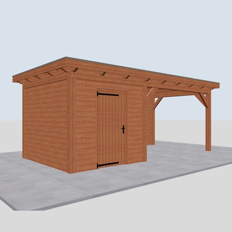 Douglas constructiepakket platdak 648x346 cm blank