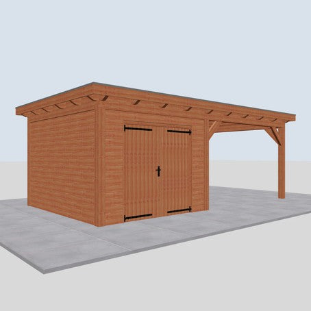 Douglas constructiepakket platdak 701x410 cm blank