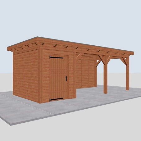 Douglas constructiepakket platdak 709x346 cm blank