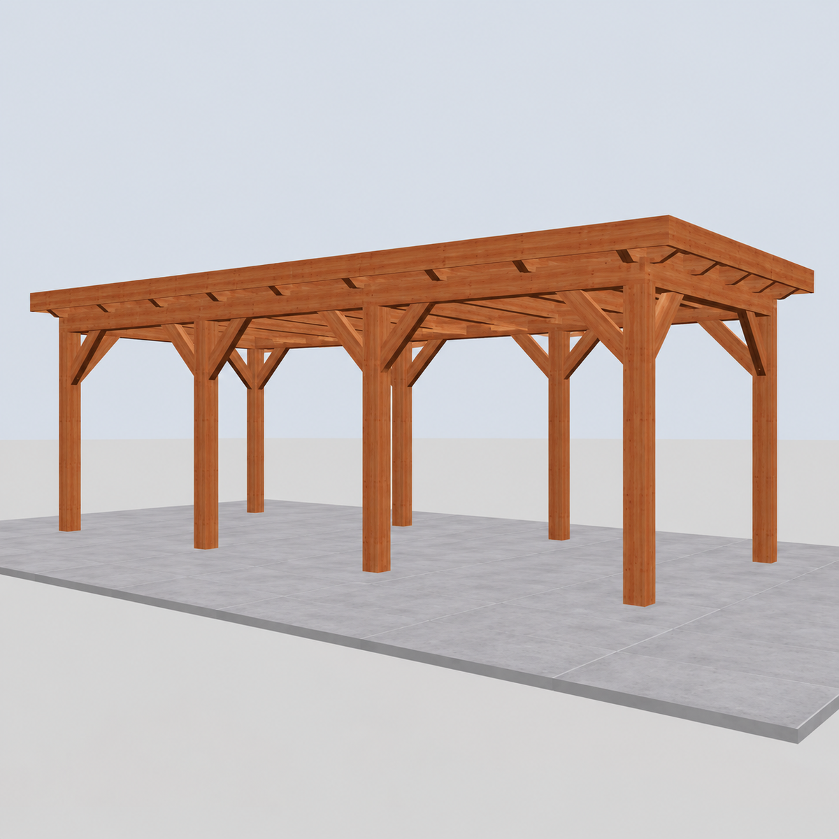 Douglas constructiepakket platdak 769x346 cm