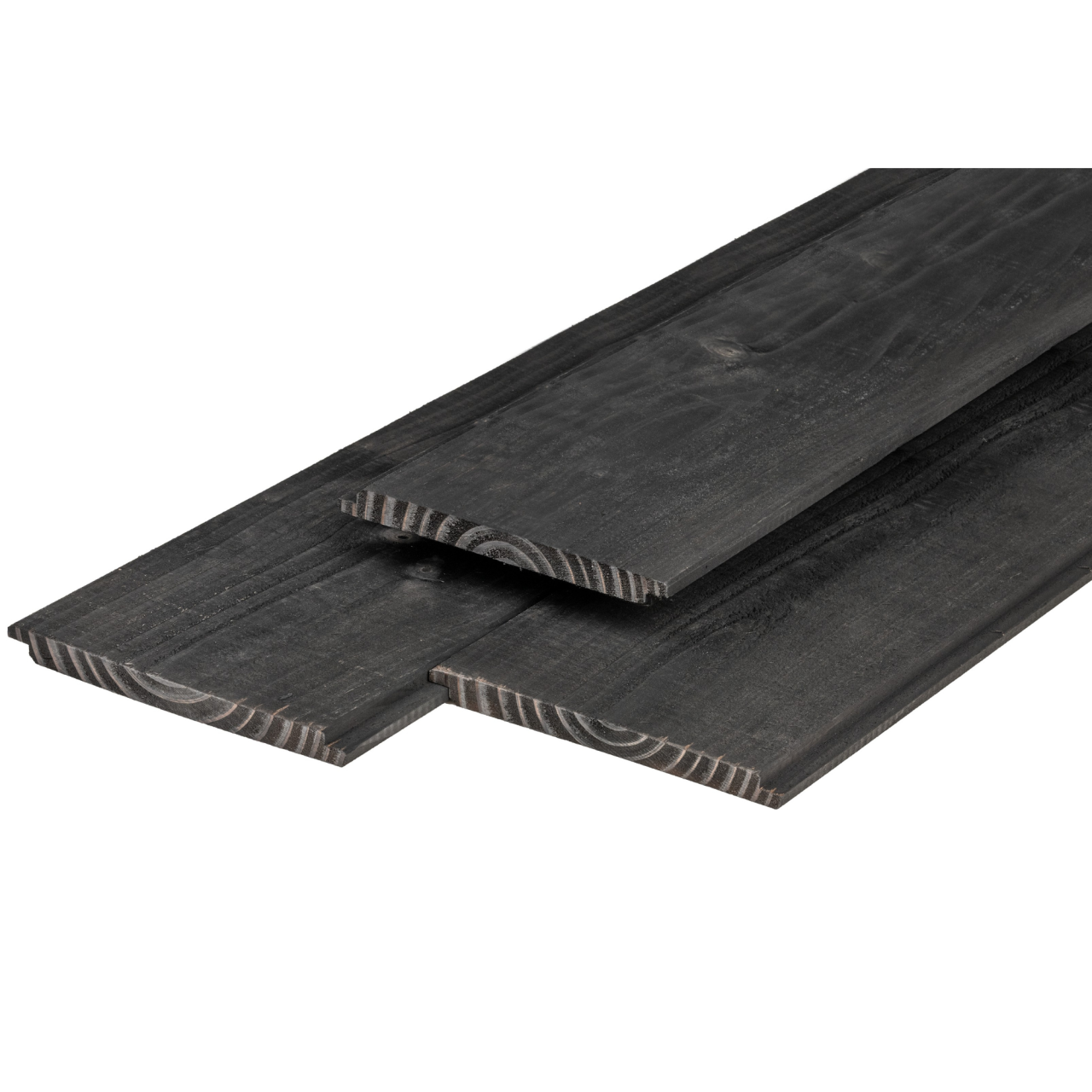 Douglas sponningplank 1,8x19,5 cm zwart geïmpregneerd