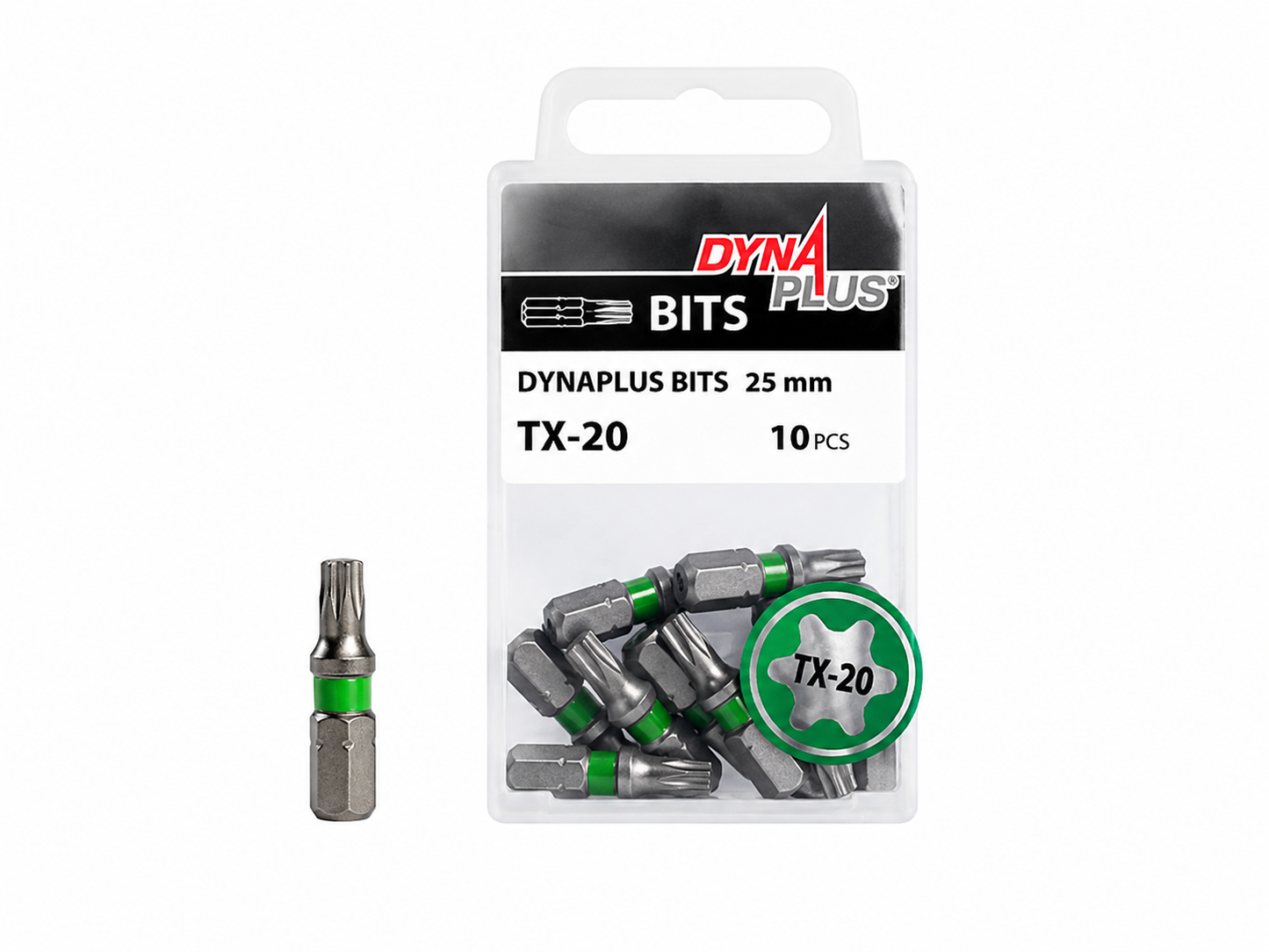 Dynaplus Schroefbit TX-20 Groen (10 stuks)
