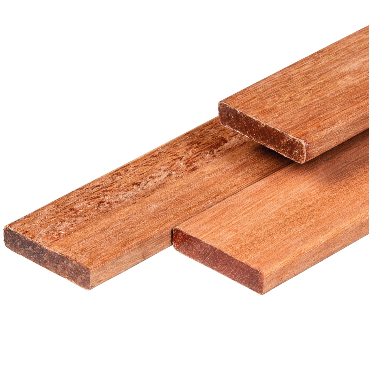 Keruing plank 1,6x7 cm geschaafd