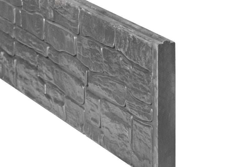 Onderplaat nostalgiemotief beton antraciet 184 cm
