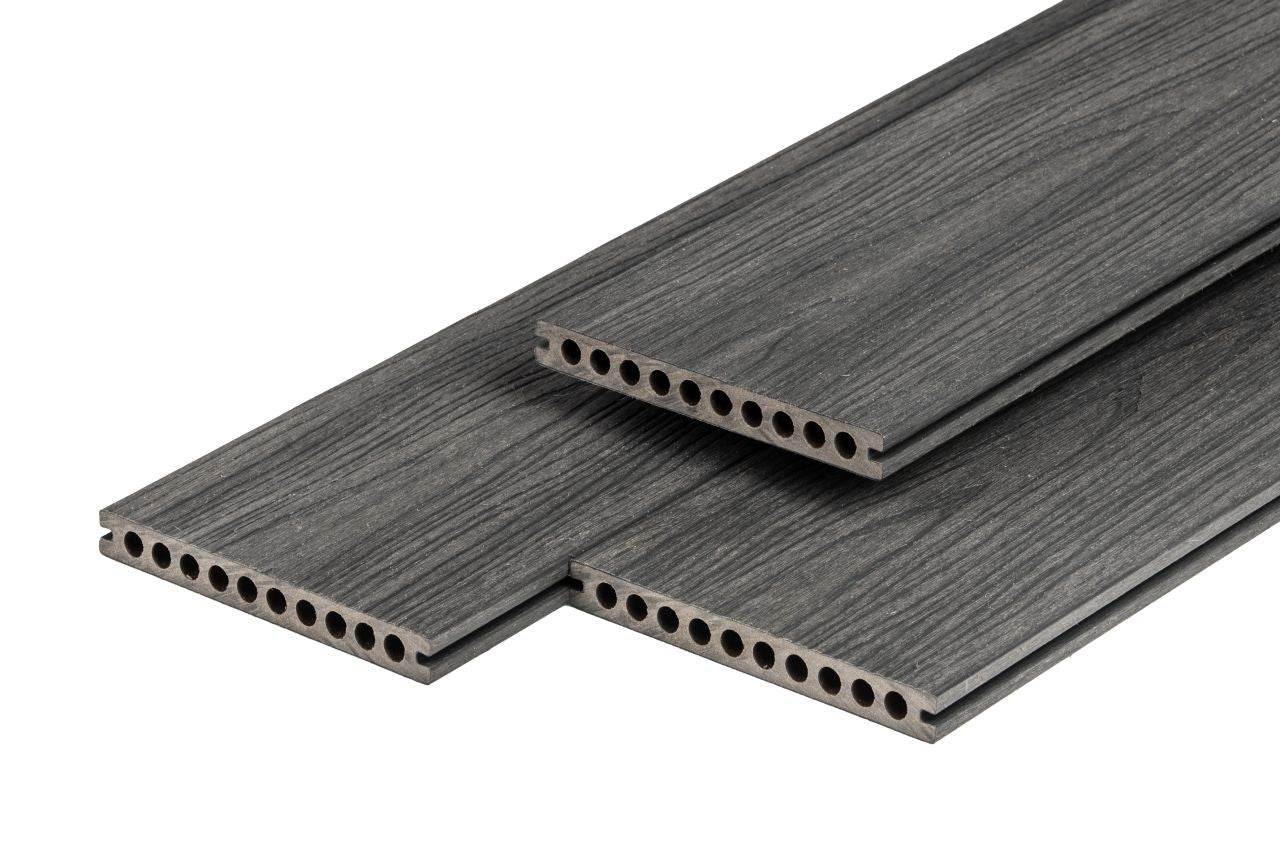 PuraShield composiet vlonderplank 2,3x21 cm Dark grey semi-massief
