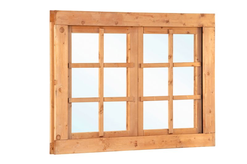 Red Class Wood dubbel draairaam 6-ruits 1252x900 mm buitenmaat