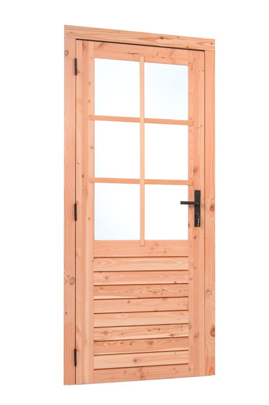 Red Class Wood enkele glasdeur 6-ruits linksdraaiend 1000x2050 mm buitenmaat