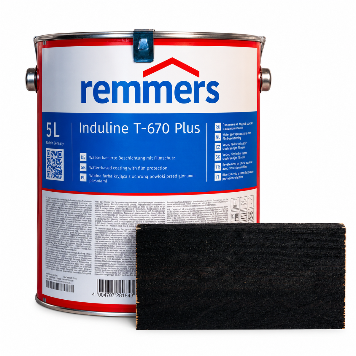 Remmers beits T-670 Plus zwart 5 ltr. (voorheen GW310)