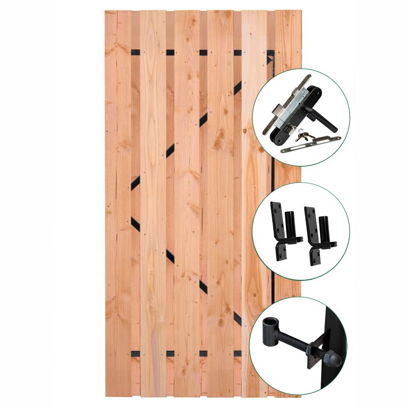 Douglas tuindeur Privacy geschaafd zw. 195 cm hoog
