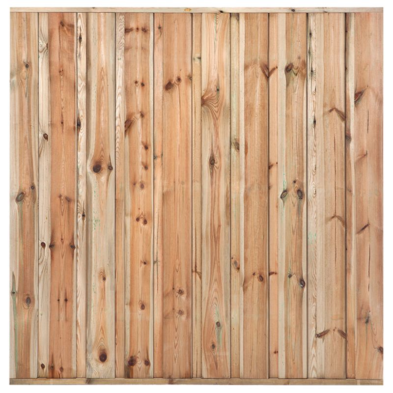Grenen tuinscherm Monaco geschaafd 19 planks 180x180 cm