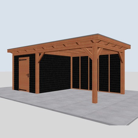Platdak constructie 346 cm diep