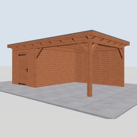 Platdak constructie 410 cm diep
