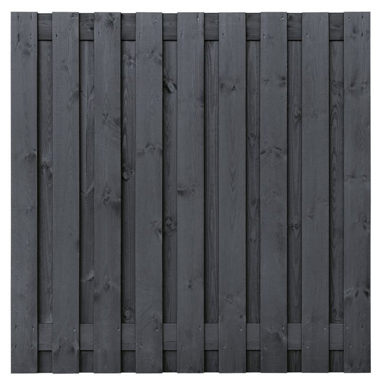 Zwarte schutting