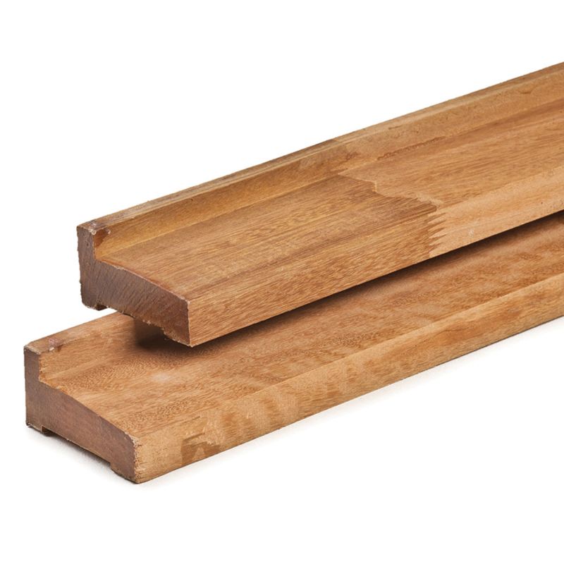 Bangkirai funderingsbalk hardhout 4,5x9x300 cm