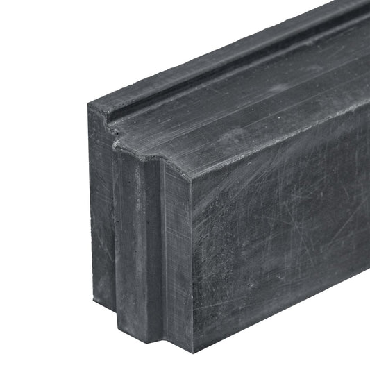 Betonband met afwateringsprofiel antraciet 10x15x100 cm