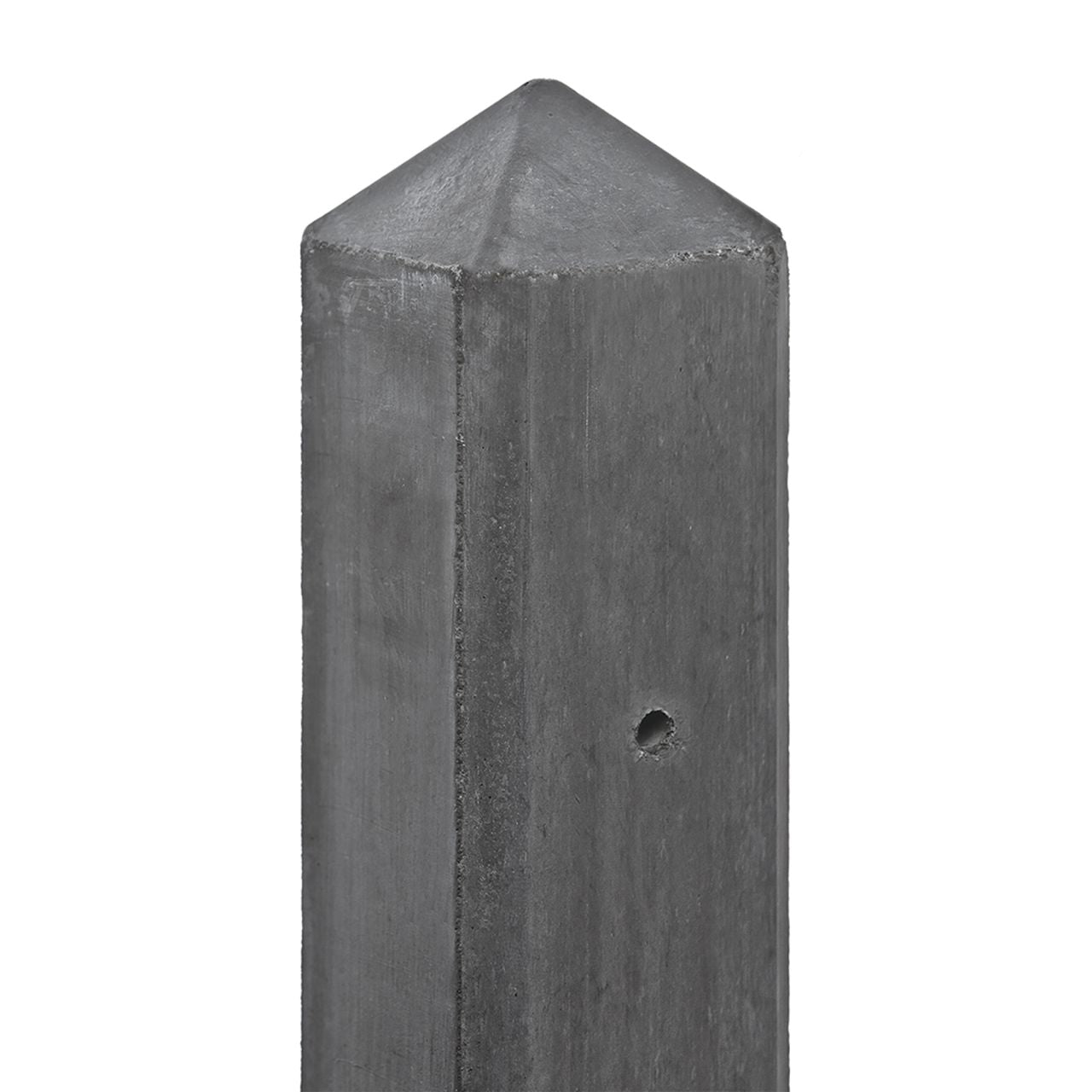 Betonpaal IJssel antraciet met diamantkop 10x10x308 cm