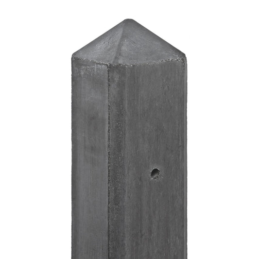 Betonpaal IJssel antraciet met diamantkop 10x10x308 cm