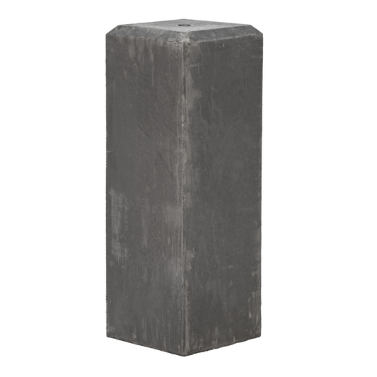 Betonpoer 18x18x50 cm antraciet met ingestorte M20 bus