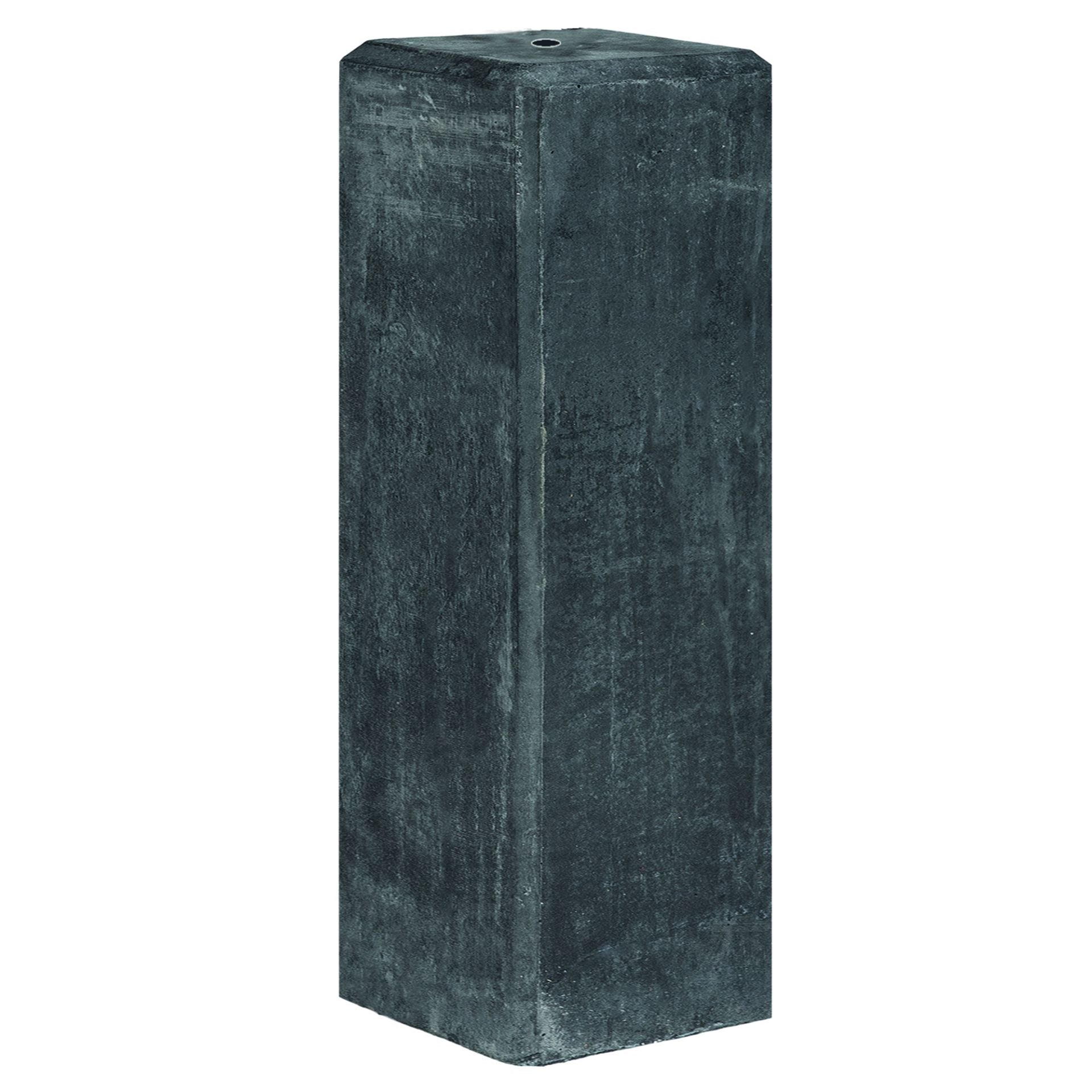 Betonpoer 22x22x40 cm antraciet met ingestorte M20 bus
