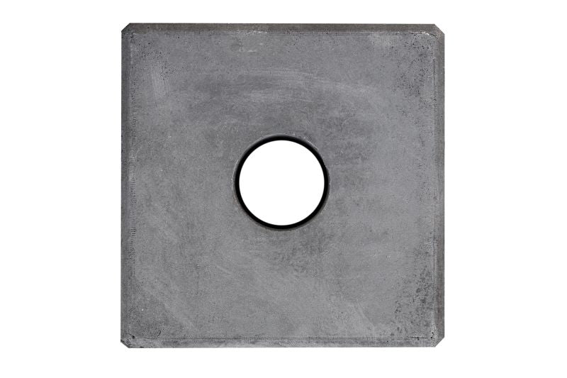 Betonsokkel 14x14x20 cm antraciet met doorlopend gat van 40 mm