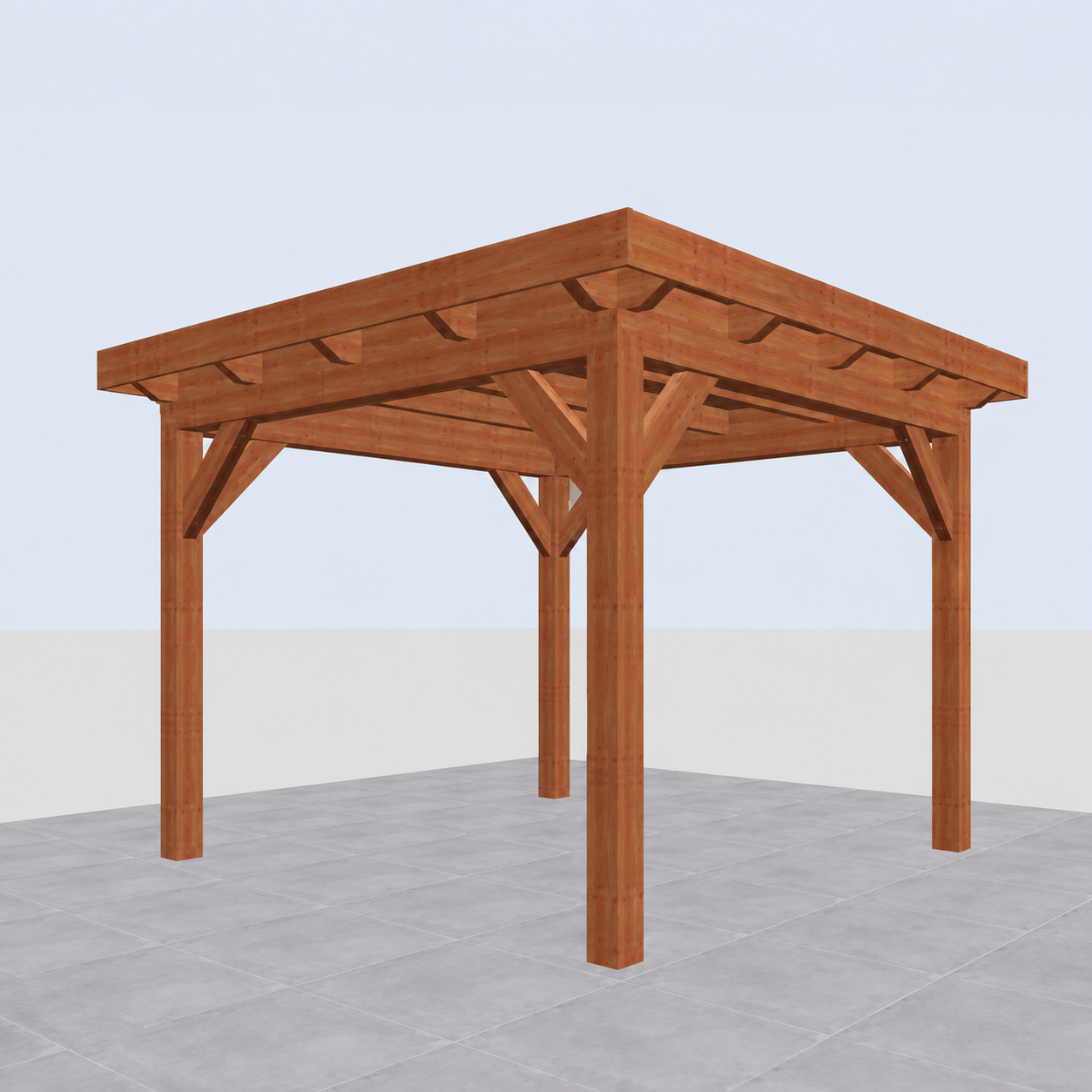 Douglas constructiepakket platdak 346x346 cm