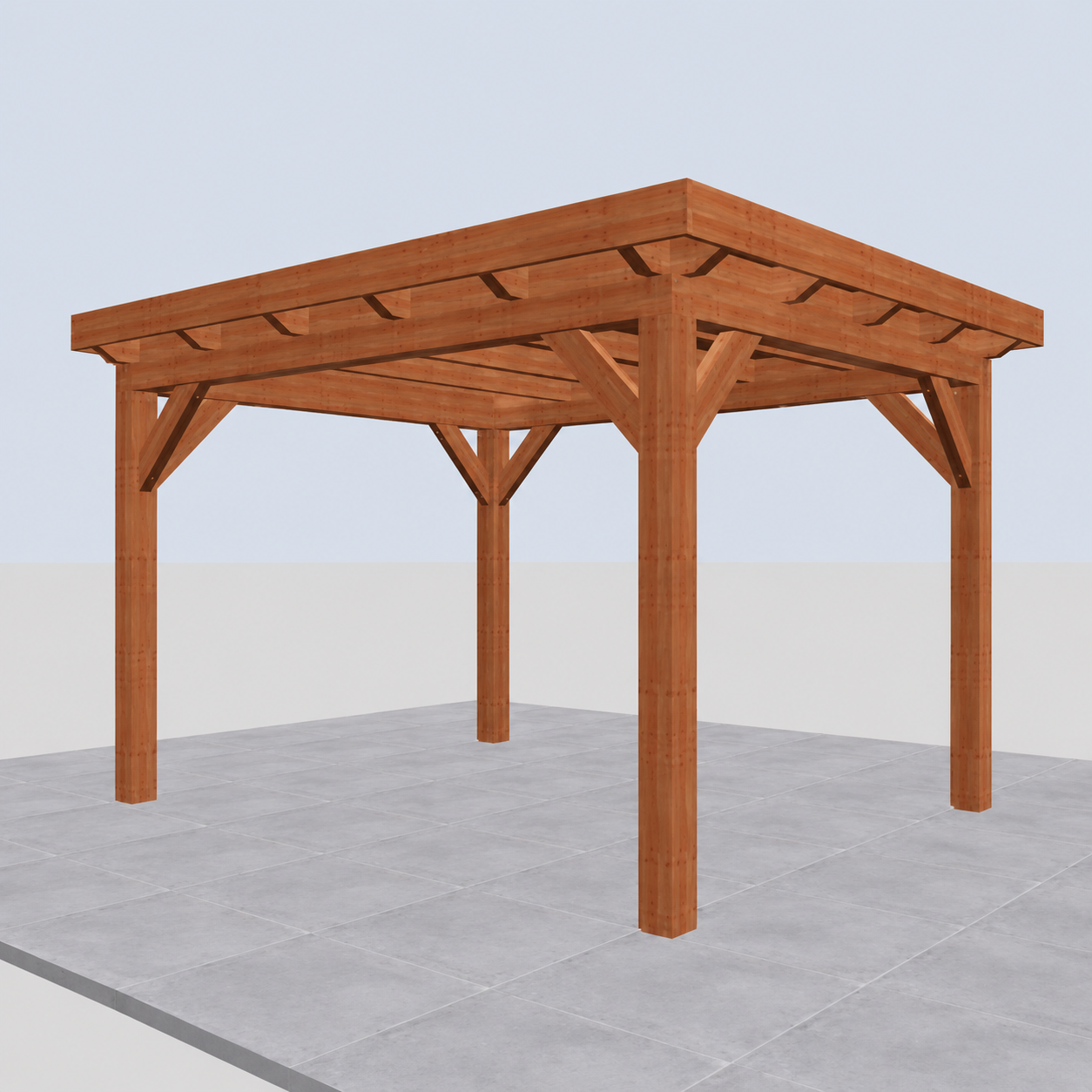 Douglas constructiepakket platdak 410x346 cm