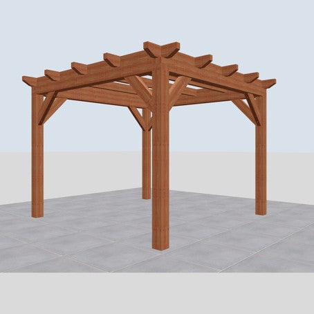 Douglas constructiepakket platdak 346x346 cm