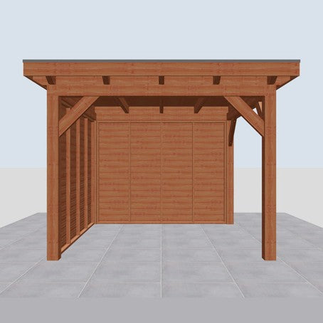Douglas constructiepakket platdak 346x346 cm blank