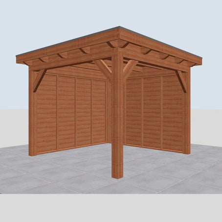 Douglas constructiepakket platdak 346x346 cm blank