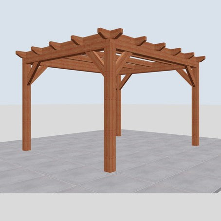 Douglas constructiepakket platdak 346x410 cm