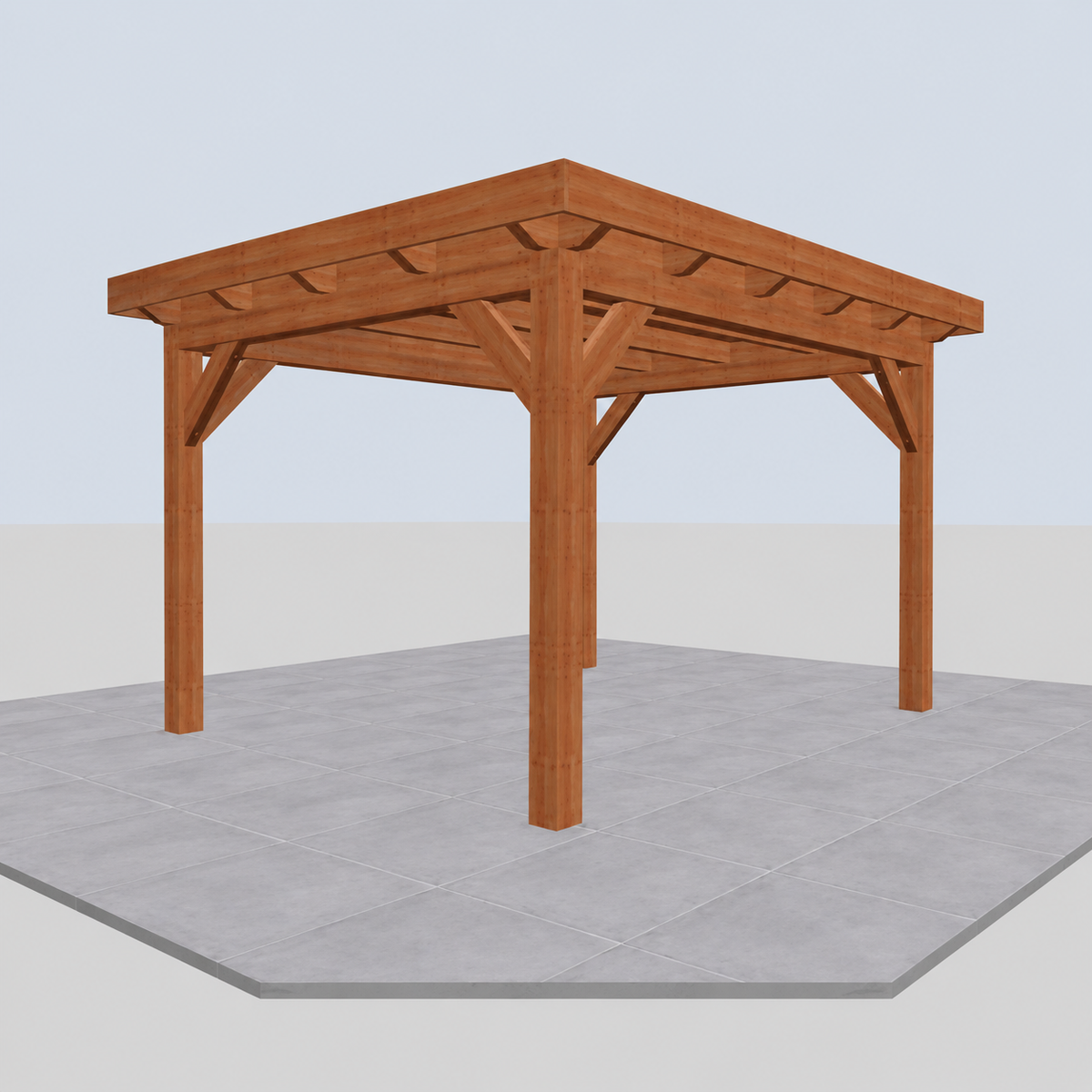 Douglas constructiepakket platdak 346x410 cm