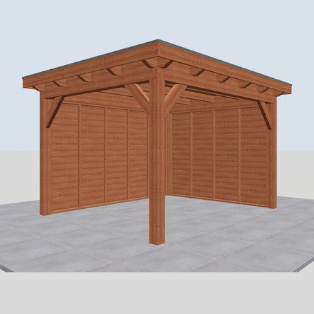 Douglas constructiepakket platdak 346x410 cm blank