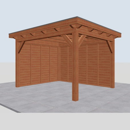 Douglas constructiepakket platdak 410x346 cm blank