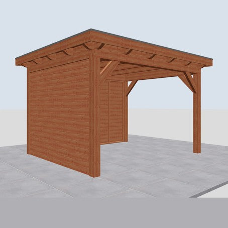 Douglas constructiepakket platdak 410x346 cm blank