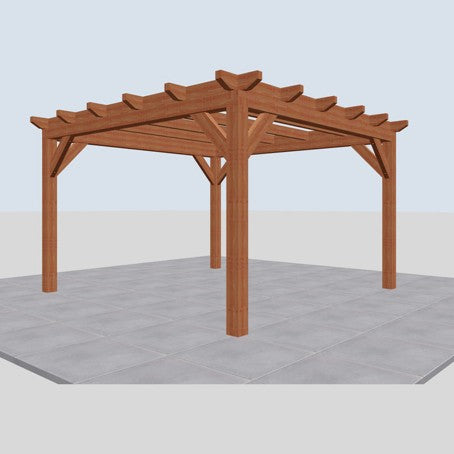 Douglas constructiepakket platdak 410x410 cm