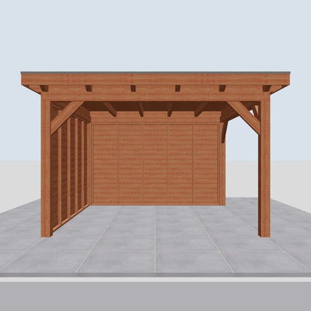 Douglas constructiepakket platdak 410x410 cm blank