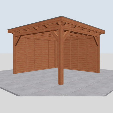 Douglas constructiepakket platdak 410x410 cm blank