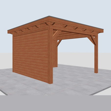 Douglas constructiepakket platdak 410x410 cm blank