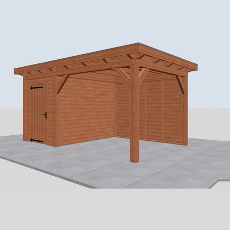 Douglas constructiepakket platdak 524x346 cm blank