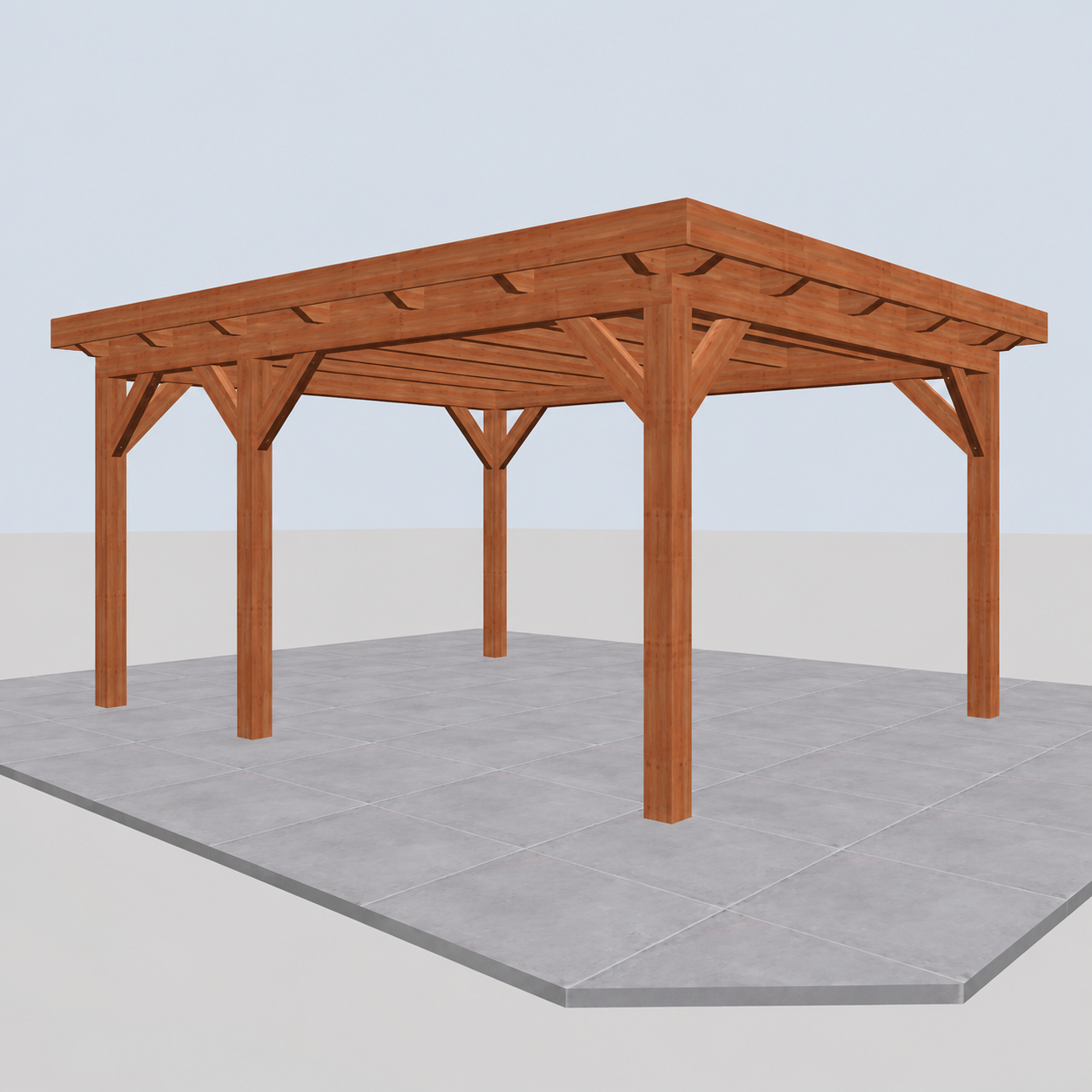 Douglas constructiepakket platdak 524x410 cm