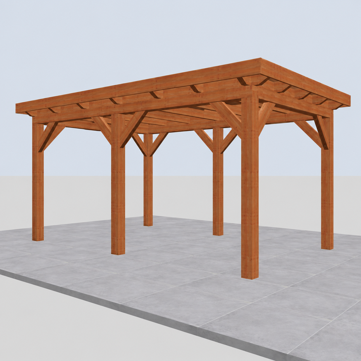 Douglas constructiepakket platdak 531x346 cm