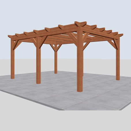 Douglas constructiepakket platdak 531x410 cm