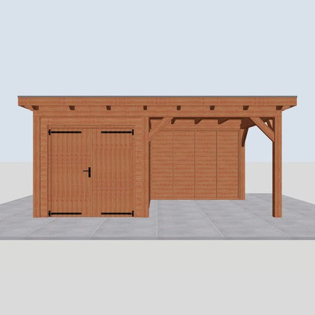 Douglas constructiepakket platdak 584x346 cm blank