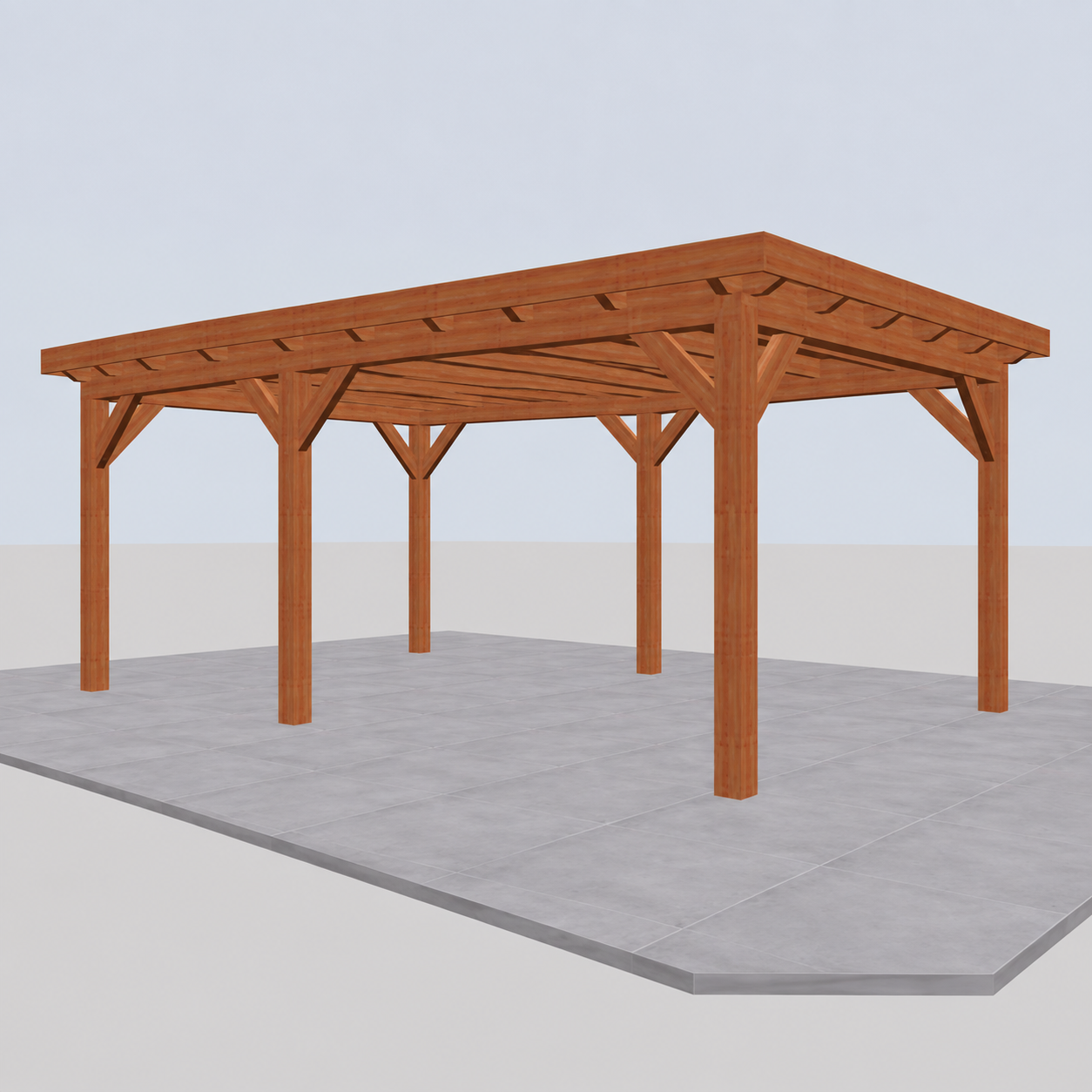 Douglas constructiepakket platdak 584x410 cm